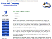 Tablet Screenshot of priceco.com